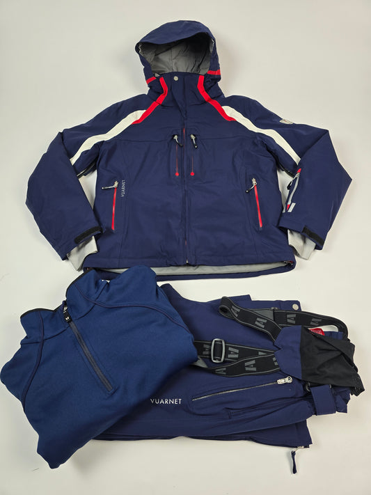 Vuarnet Ski Set Navy + Fleece Heren L