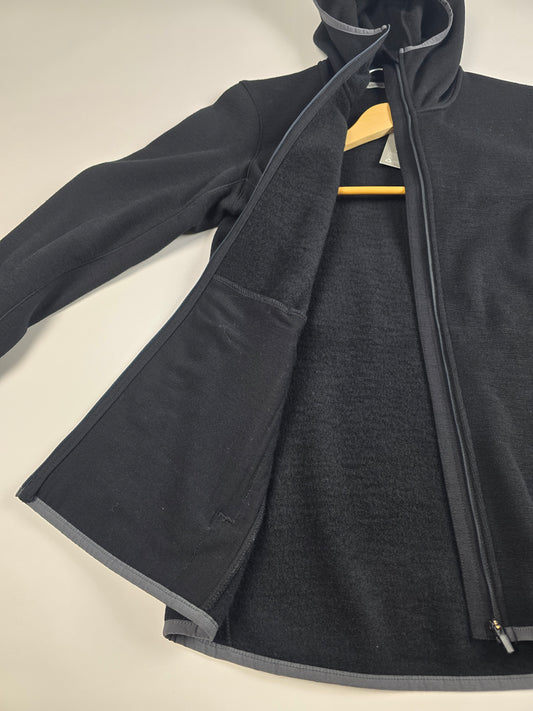 Icebreaker Elemental LS Zip Hood Zwart Nieuw Dames L