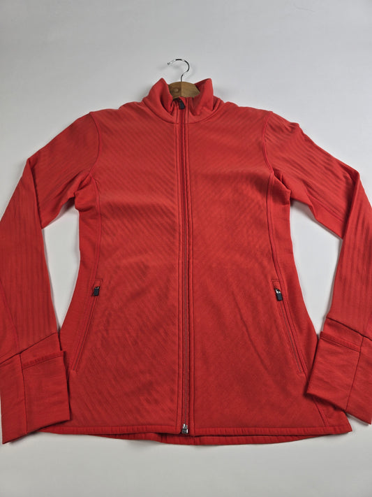 Icebreaker Descender LS Zip Vest Rood Nieuw Dames S