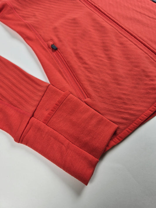 Icebreaker Descender LS Zip Vest Rood Nieuw Dames S