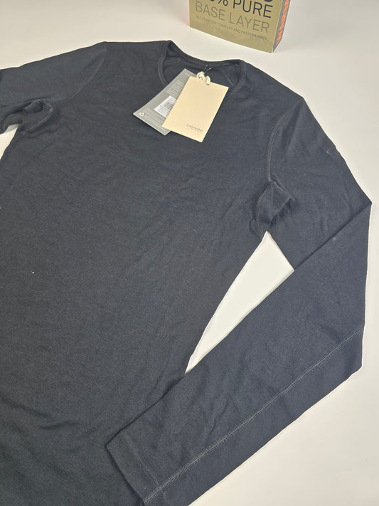 Icebreaker 200 Oasis Longsleeve Crewe Zwart Dames M
