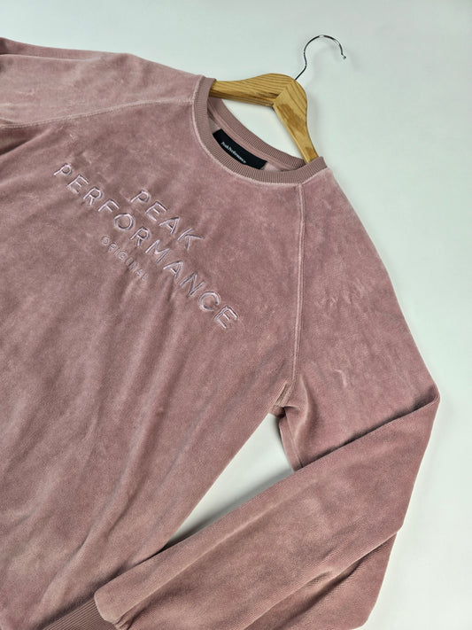 Peak Performance Original Velvet Crewe Roze Dames S
