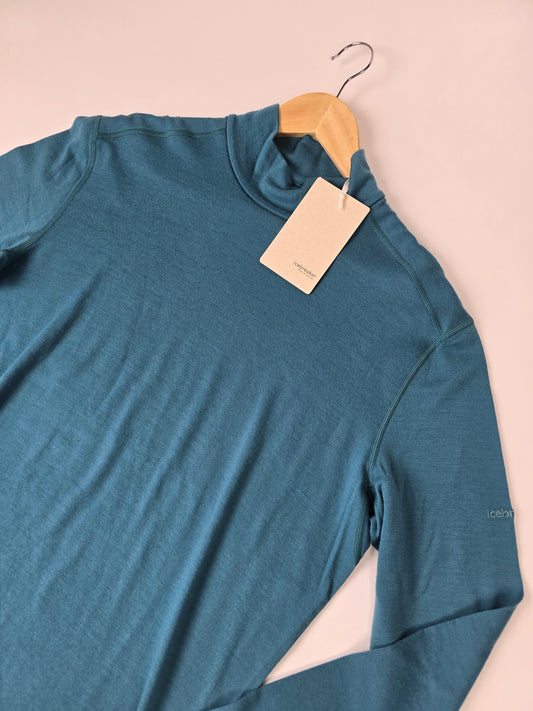 M Merino 260 Tech LS Turtleneck - Topaz M