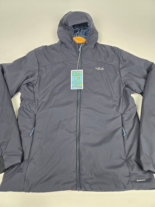 Rab Xenair Alpine Light Jacket Wmns Ebony Size 16