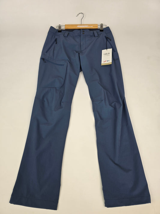 Rab Incline Pants Wmns Bering Sea Size 10 Regular Leg