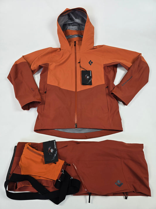 Black Diamond Recon Stretch Hardshell Set Oranje Heren M