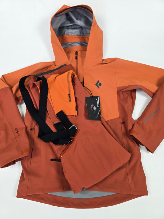 Black Diamond Recon Stretch Hardshell Set Oranje Heren M