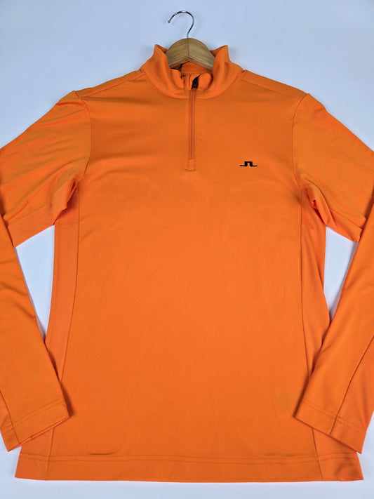 J.Lindeberg Luke Quarter Zip Persimmon Orange Nieuw Heren S