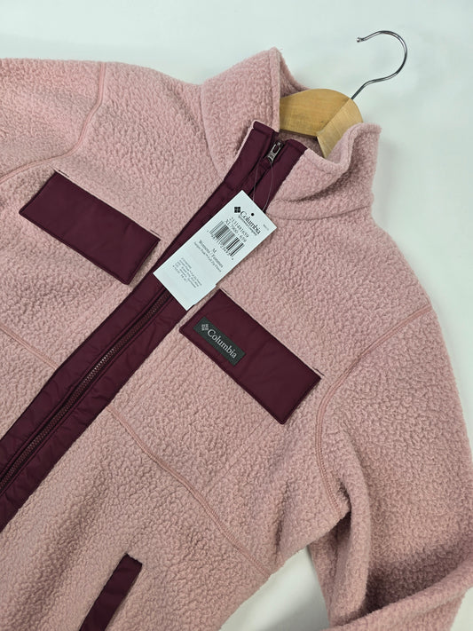 Columbia Juniper Peak™ Full Zip Fleece Eraser Pink. Rich Wine M