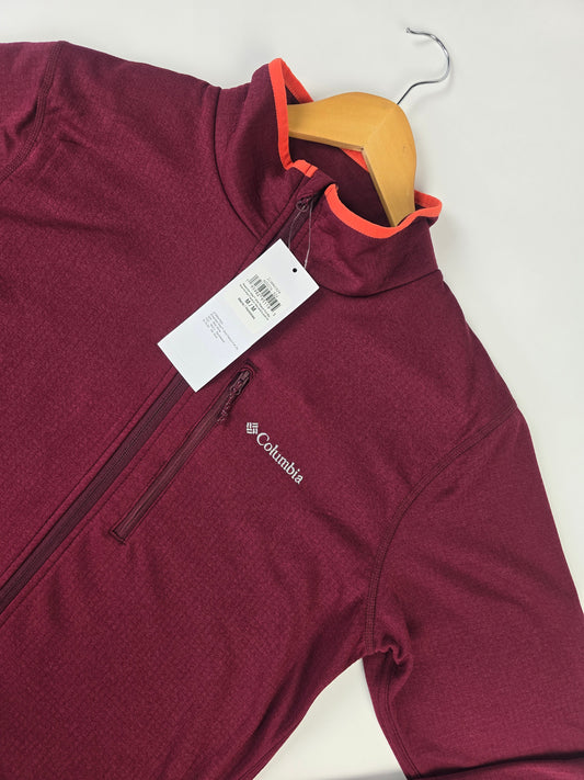 Columbia Essential Hike™ Grid Fleece Full Zip Rich Wine M