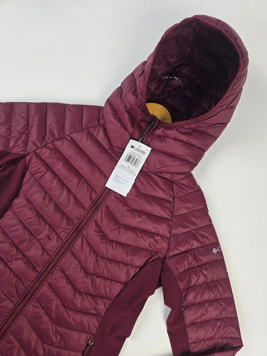 Columbia Powder Pass™ II Hybrid Hooded Jacket Rich Wine S