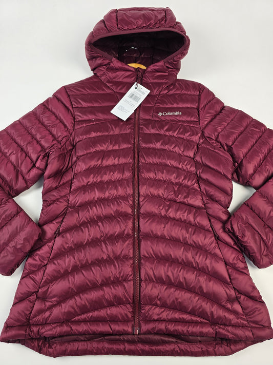 Columbia Corelite™ Down Hooded Jacket Rich Wine Dames M