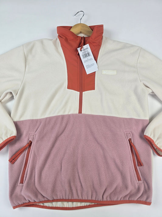 Columbia Sequoia Grove™ 1.2 Zip Fleece Chalk. Eraser Pink. Tuscan Dames M