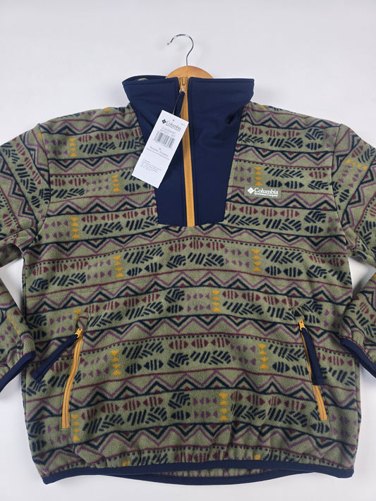 Columbia Sequoia Grove™ Printed Half Zip Stone Green Horizons Dames M