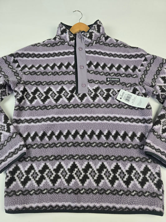 Columbia Helvetia™ II Printed Half Snap Fleece Shale Purple KnitKnot Heren M