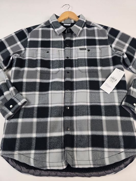 Columbia Windward™ II Shirt Jacket Black Trapper Windowpane Heren M