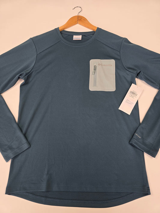 Columbia Columbia Tech™ Knit Long Sleeve Crew Everblue. Crushed Blue Heren M