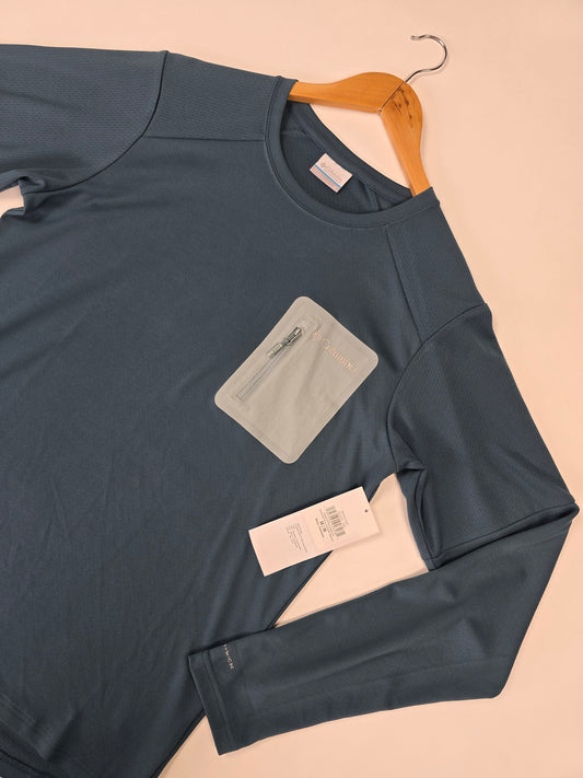 Columbia Columbia Tech™ Knit Long Sleeve Crew Everblue. Crushed Blue Heren M