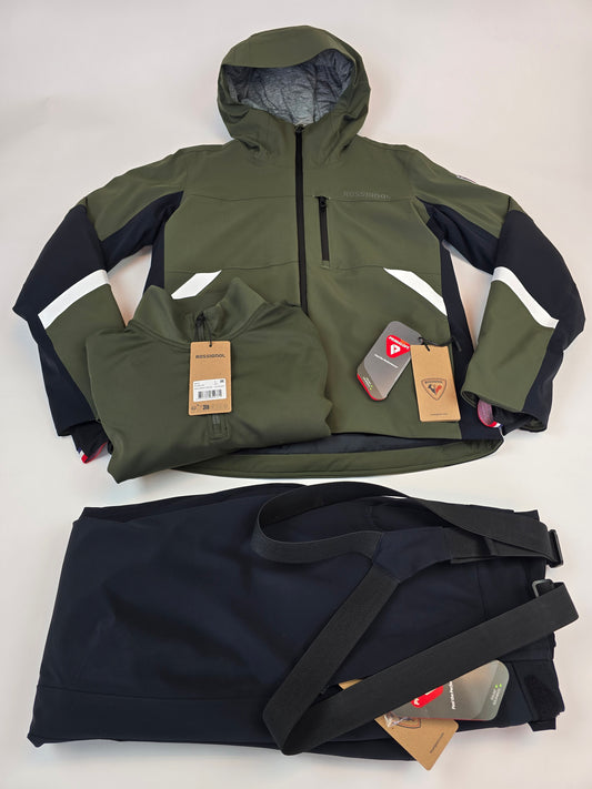 Rossignol Ciastel Ski Set Olive Shadow Heren M