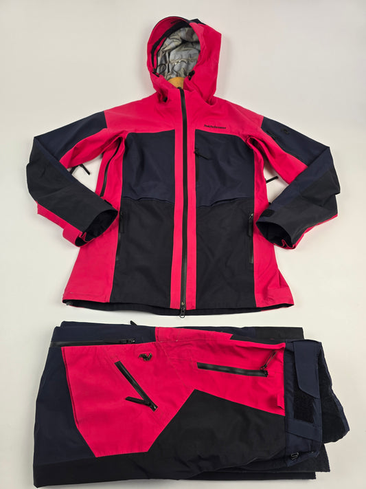 Peak Performance Gore-tex Graviti 3L Skipak Grav Roze Zwart Dames S