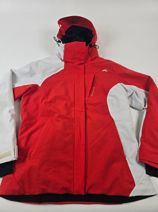 Kjus Ski Jas Oranje Wit Dames XL