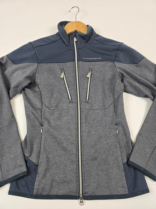 J.Lindeberg Fleece Grijs Blauw Heren S
