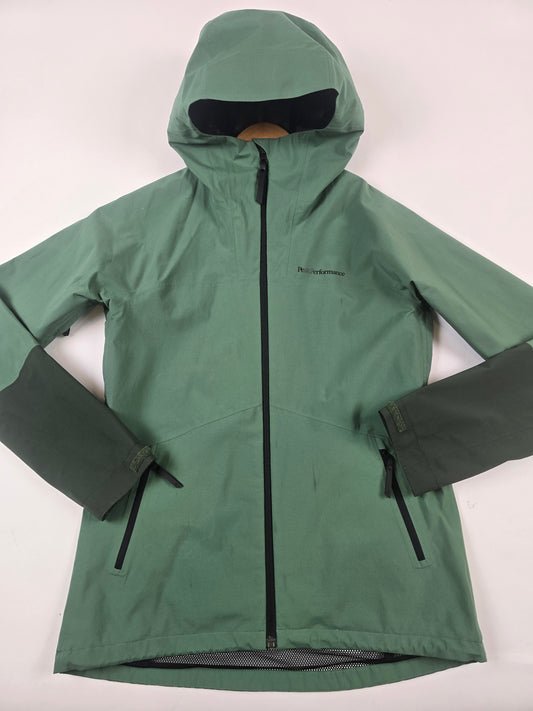 Peak Performance Regenjas Groen Dames S