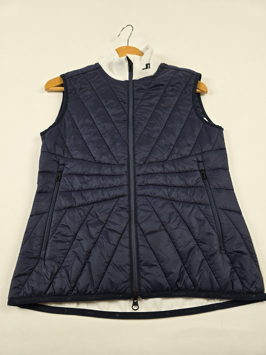 J.Lindeberg Holma Quilt Hybrid Vest Bleu Wmns S