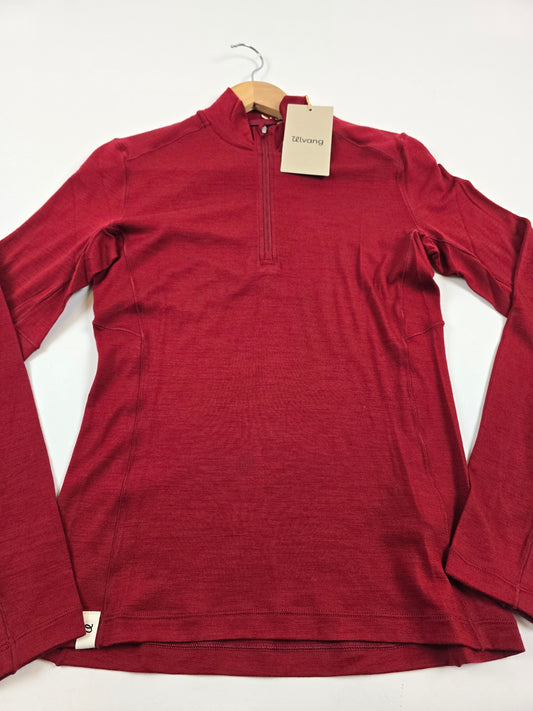 Ulvang Hero Half Zip Baselayer Biking Red Womens S