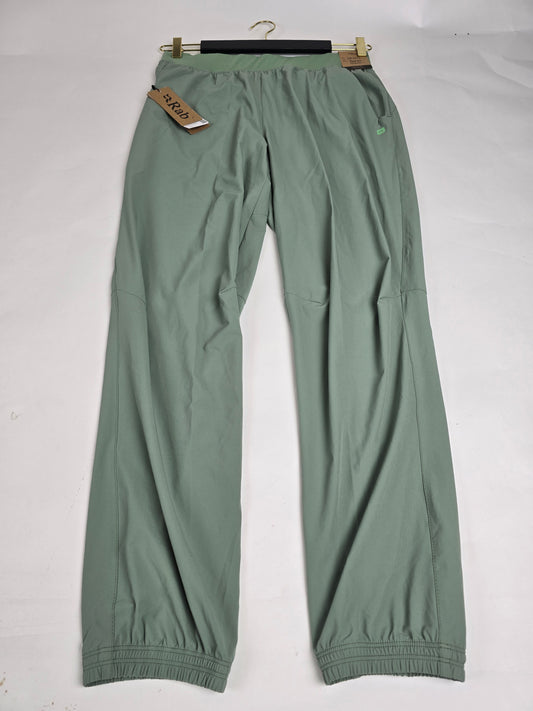 RAB Momentum Pants Wmns Dark Fig Green Size 14 Regular Leg