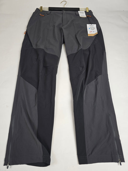 RAB Torque Mountain Pants Graphene/anthracite 38" Regular Leg