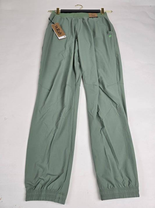 RAB Momentum Pants Wmns Dark Fig Green Size 10 Regular Leg