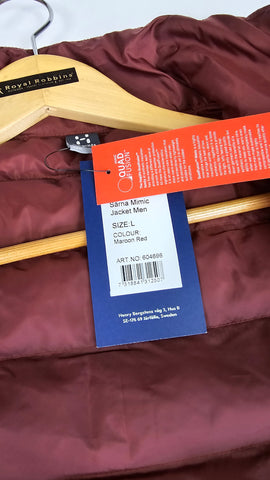 Haglofs Sarna Mimic Jacket Maroon Red Nieuw! Heren L