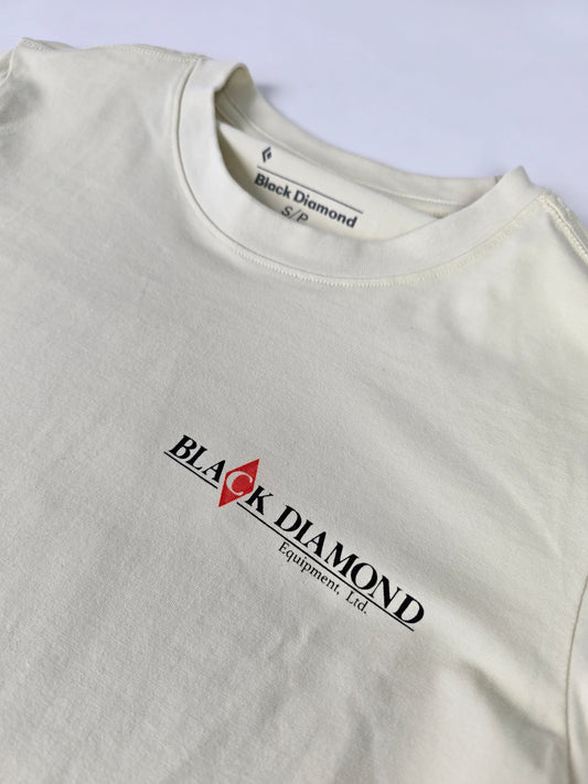 Black Diamond W HERITAGE WORDMARK LS TEE Off White S