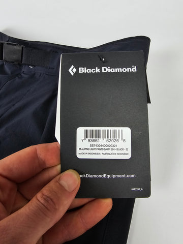 Black Diamond M ALPINE LIGHT PANTS Black 32