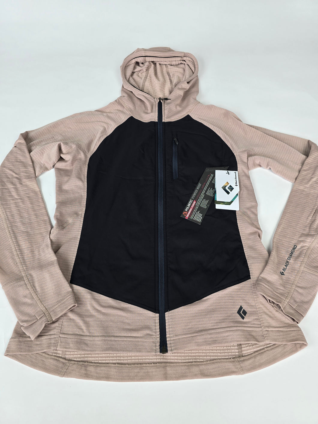 Black Diamond W COEFFICIENT LT HYBRID HOODY Blackberry S