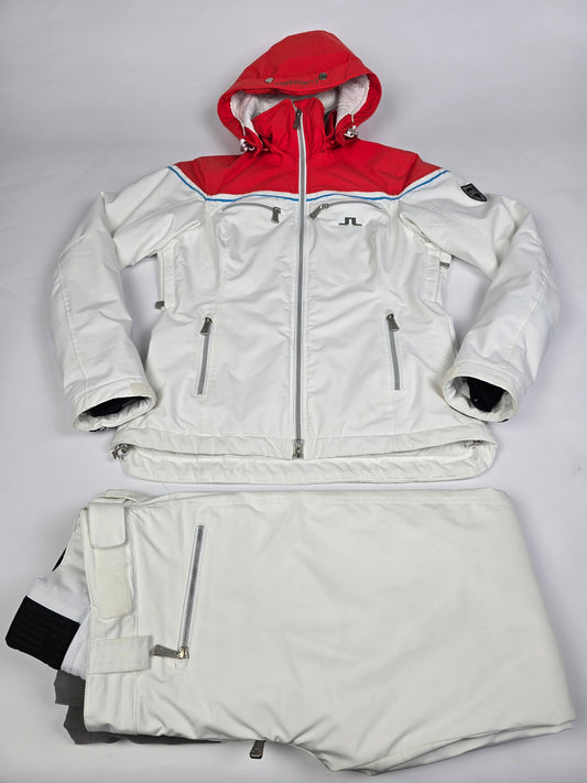 J.Lindeberg Ski Set Wit Rood Dames S