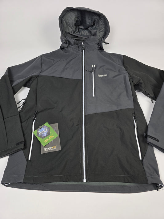 Regatta Hewitts IX Softshell Black Ash Nieuw! Heren Div Maten