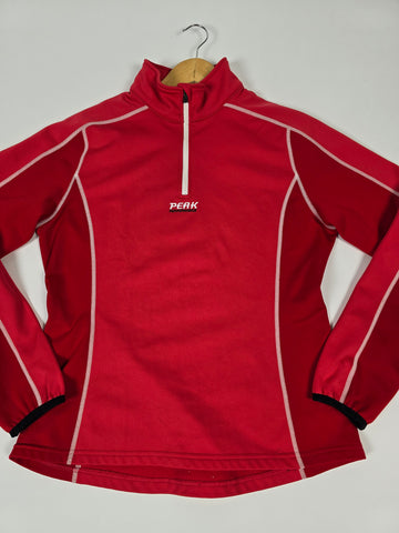 Peak Performance Half Zip Ski Pully Rood Dames L