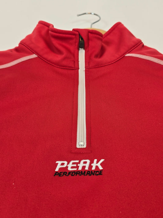 Peak Performance Half Zip Ski Pully Rood Dames L