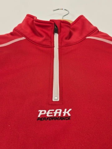 Peak Performance Half Zip Ski Pully Rood Dames L