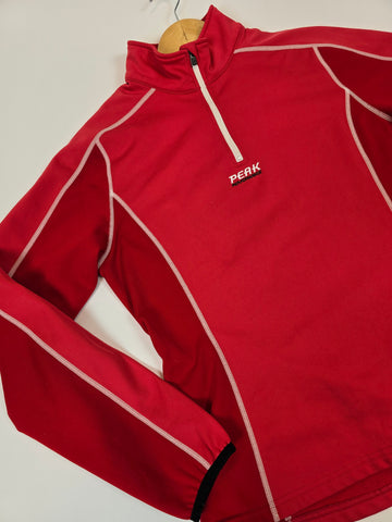 Peak Performance Half Zip Ski Pully Rood Dames L