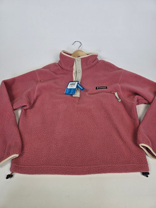 Columbia Helvetia™ II Cropped Half Snap Fleece Pink Agave Women's M