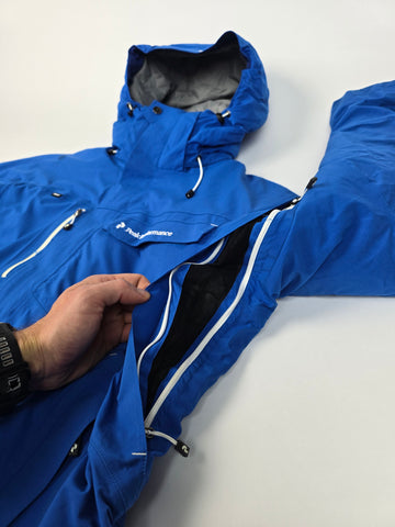 Peak Performance 3in1 Goretex Ski Jas Blauw Heren M