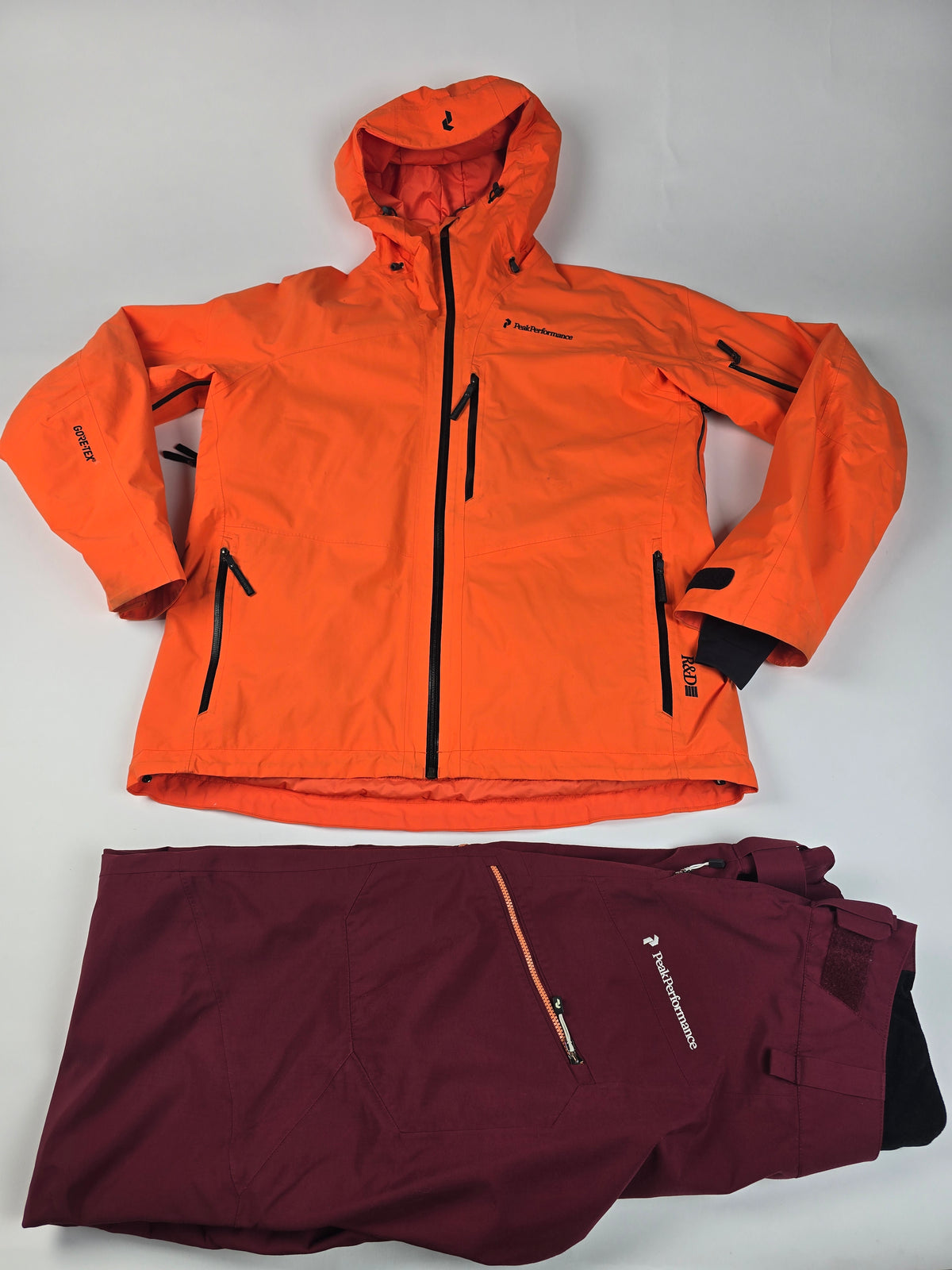 Peak Performance Ski Set Oranje Rood Heren L