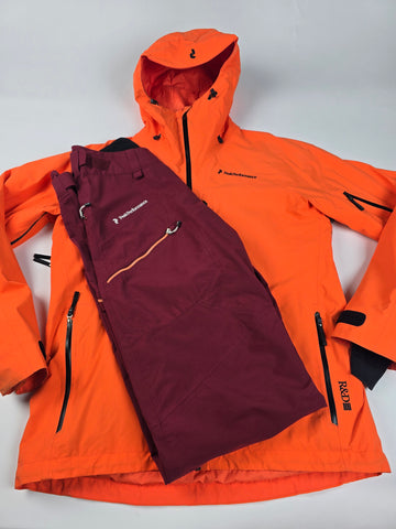 Peak Performance Ski Set Oranje Rood Heren L