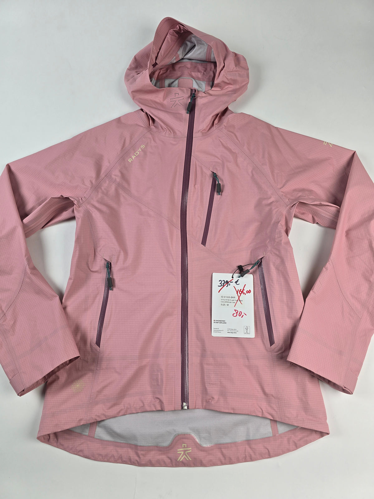R’ADYS R1 X-light Tech Jacket Pink Dames M