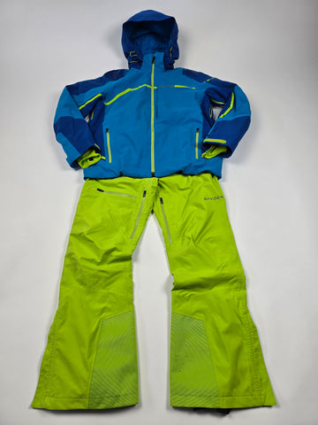 Spyder Titan Ski Set Blauw Groen Heren L