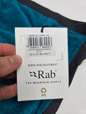 Rab VR Summit Jacket Wmns Graphene Size 10