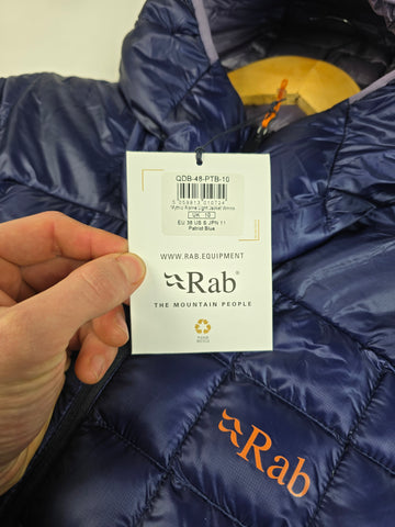 Rab Mythic Alpine Jacket Wmns Patriot Blue Size 10